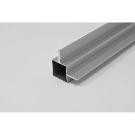 Eztube Extrusion for 1/4in Recessed Panel  Silver, 12in L x 1in W x 1in H, QR 1 End 100-190-1 1QR